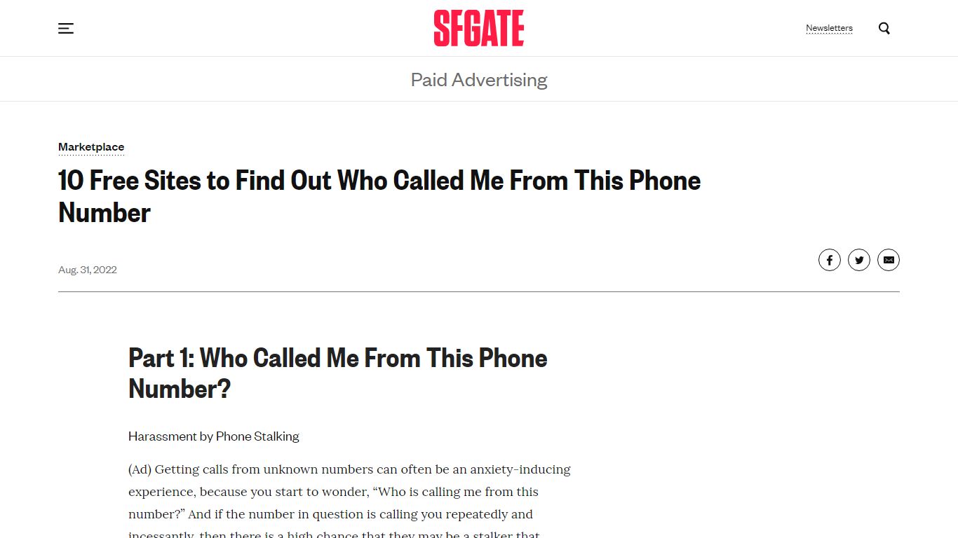 10 Free Sites to Find Out Who Called Me From This Number - SFGATE